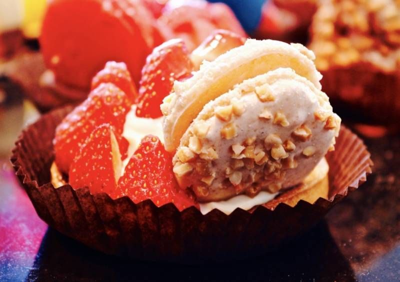 TARTE MACARON FRAISE